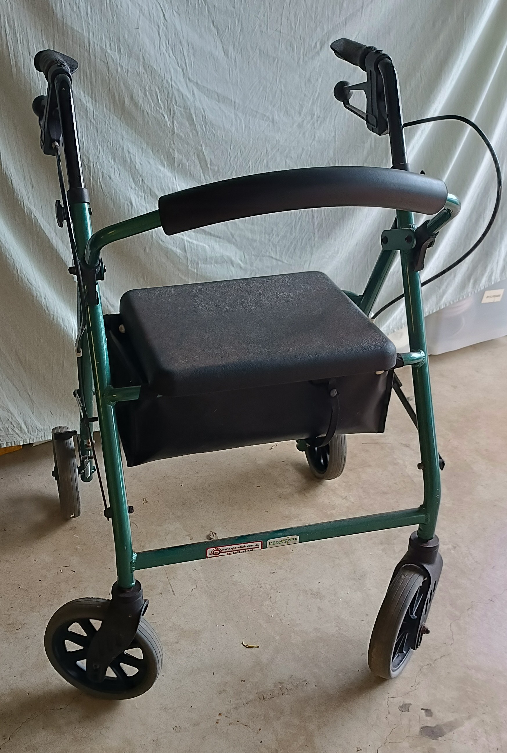 (image for) Wheelie Walker, Big Wheel with Brakes, Basket & Seat.