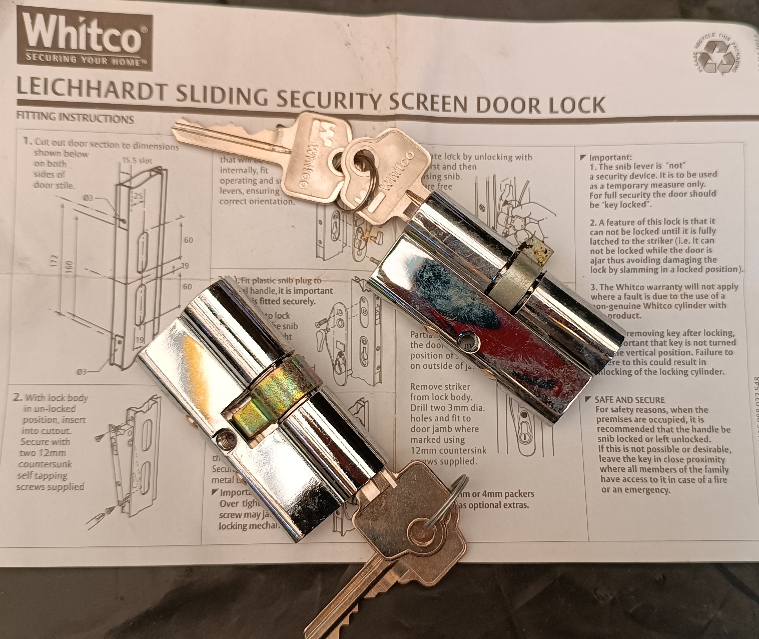 (image for) Whitco Cylinder Replacement