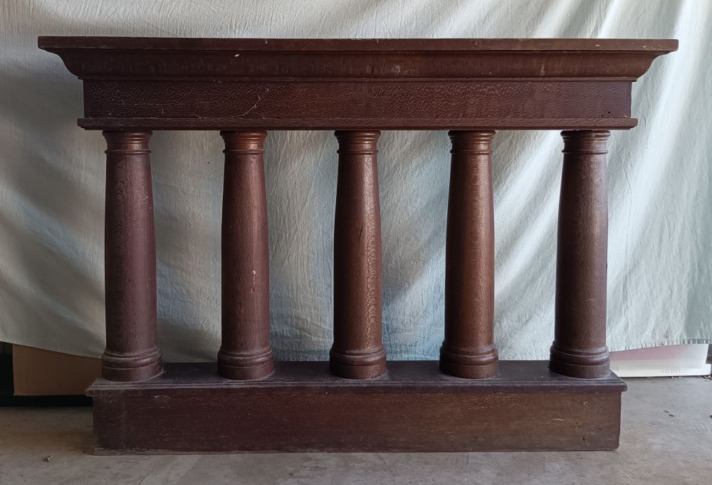 (image for) Antique Solid Silky Oak Church Choir Stall.