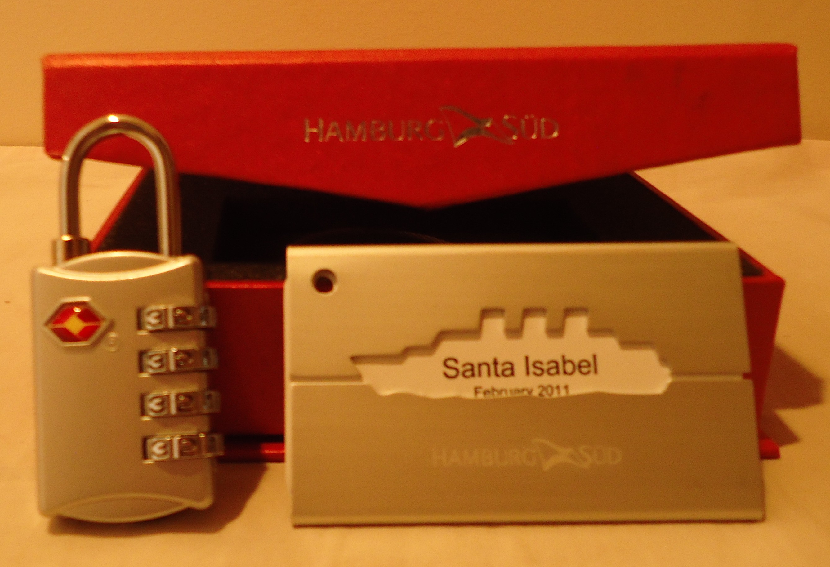 (image for) Hamburg SOD, Luggage Lock and identity tag.