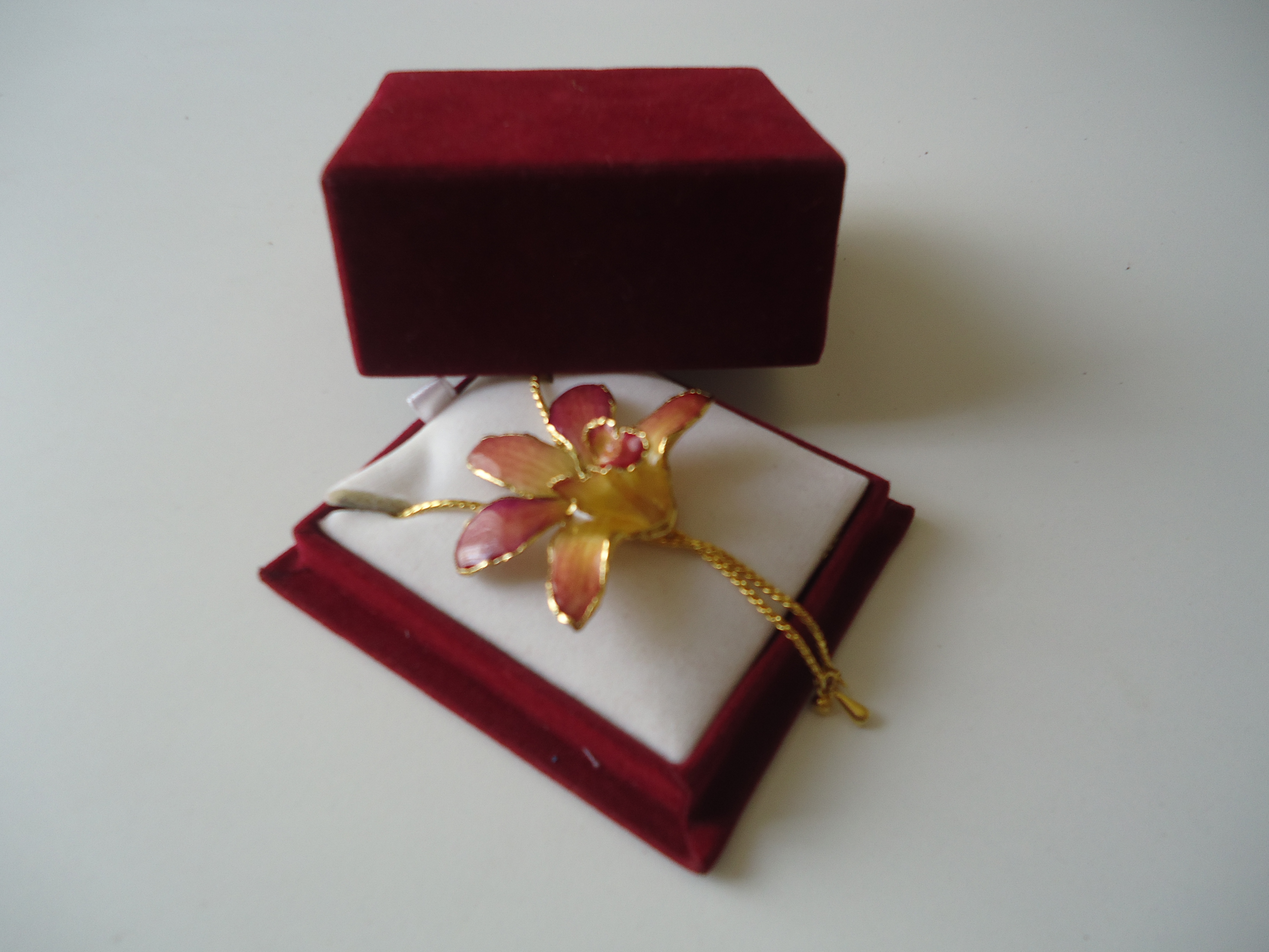 (image for) Native Siam Orchard, Encased in gold plated trim, By Lanna