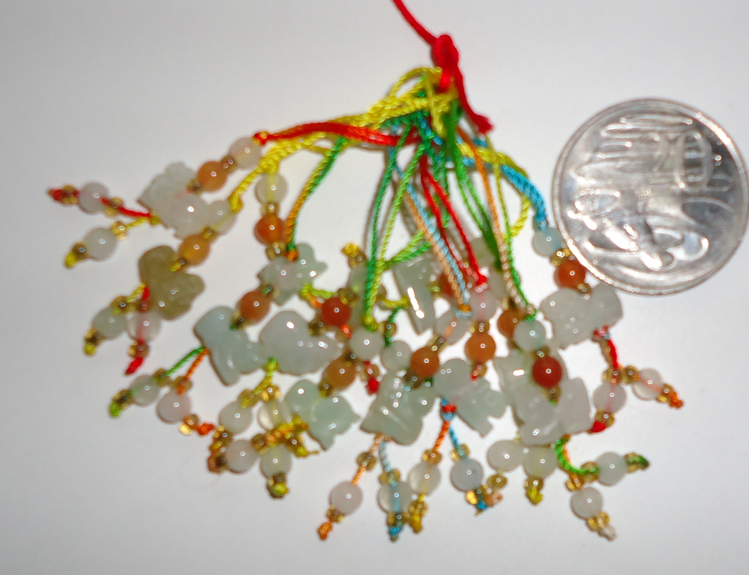 (image for) Carved Jade Chinese Zodiac Knots - Set of 12 Jade Knots