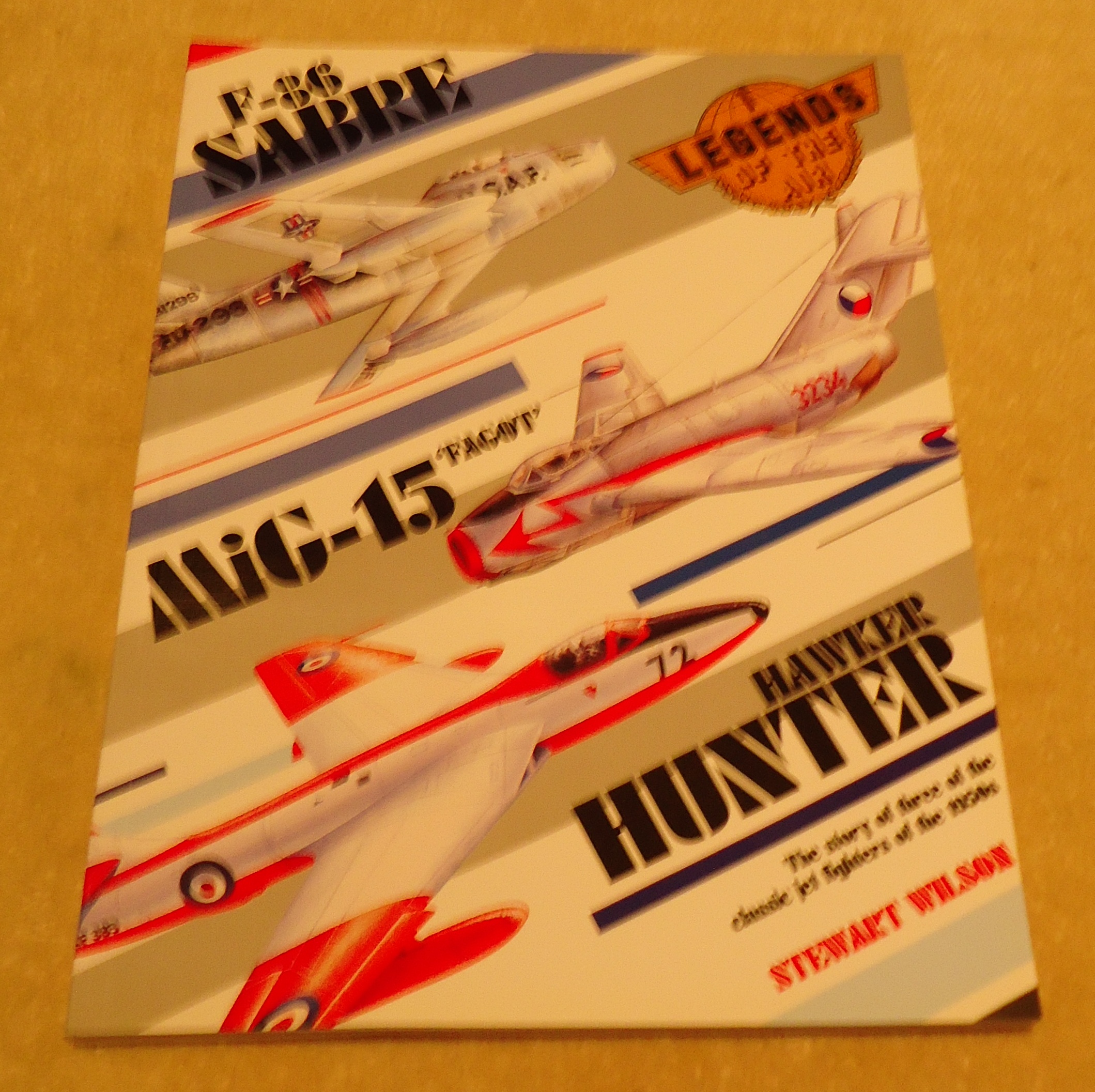 (image for) Aviation Publication - Legends - Sabre, Mig-15, Hawker Hunter