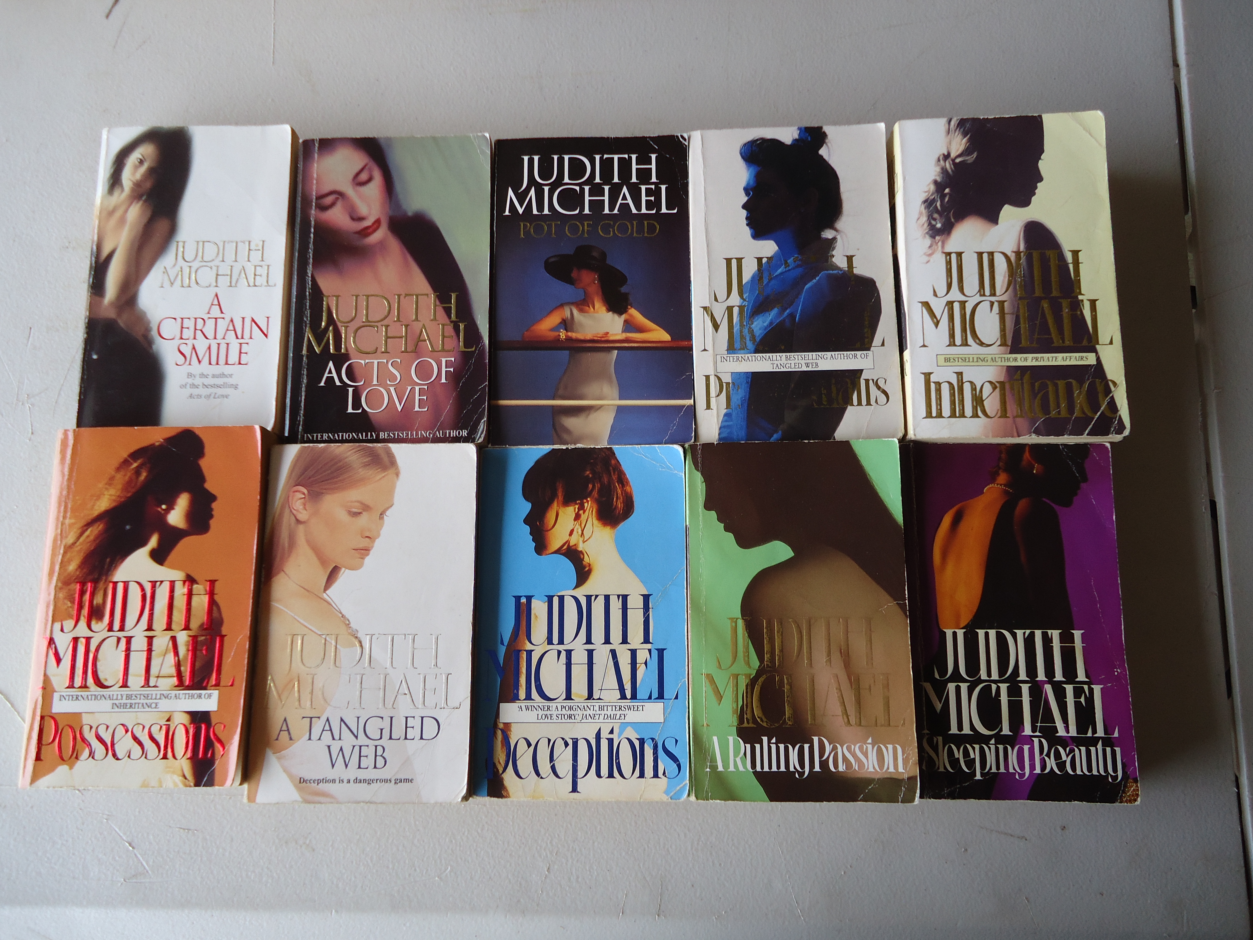 (image for) Paperback Novels - Judith Michael, 10 Titles Available.