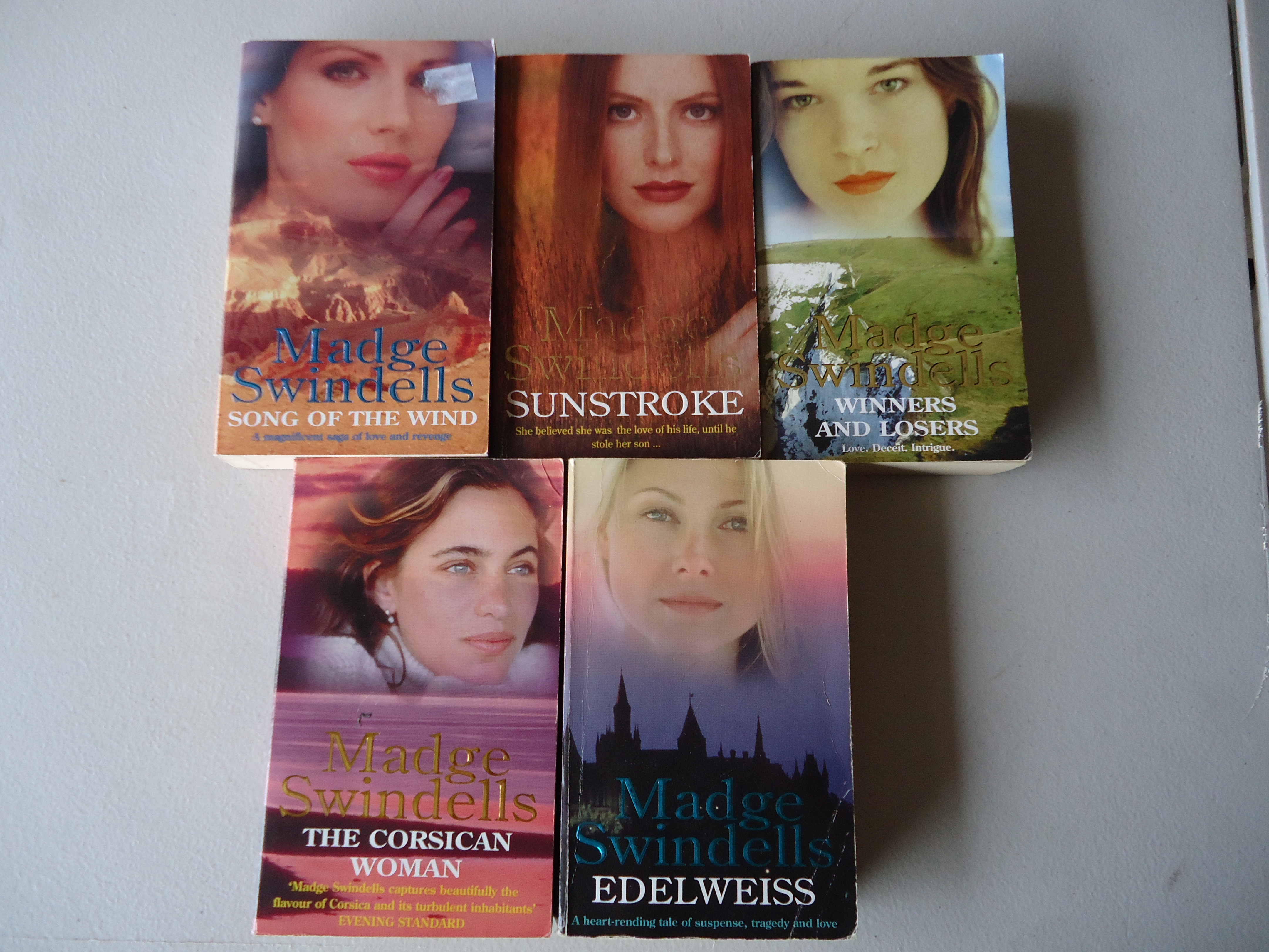 (image for) Paperback Novels - Madge Swindels, 5 Titles Available.