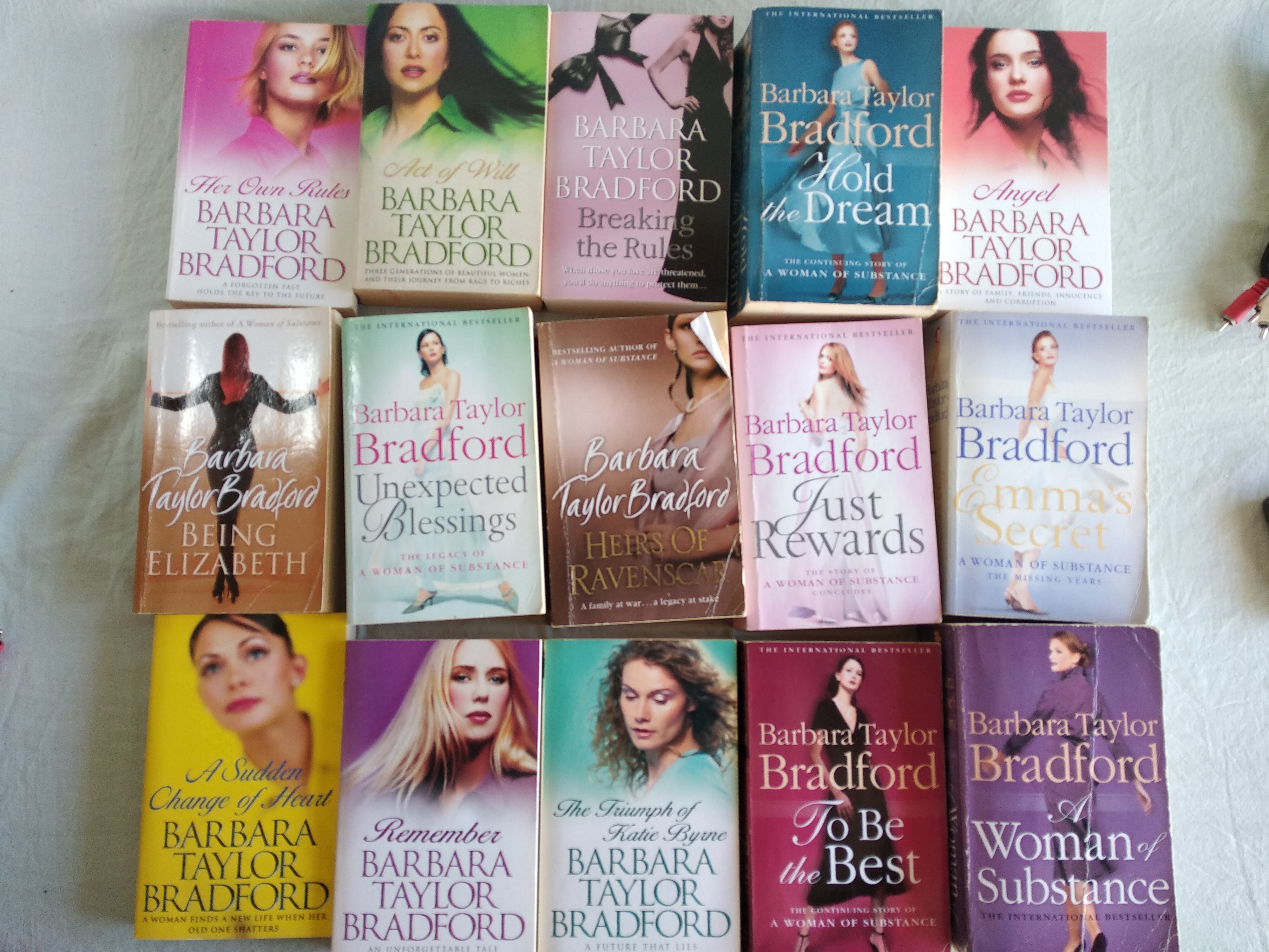 (image for) Paperback Novels - Barbara Taylor Bradford, 16 Titles Available.