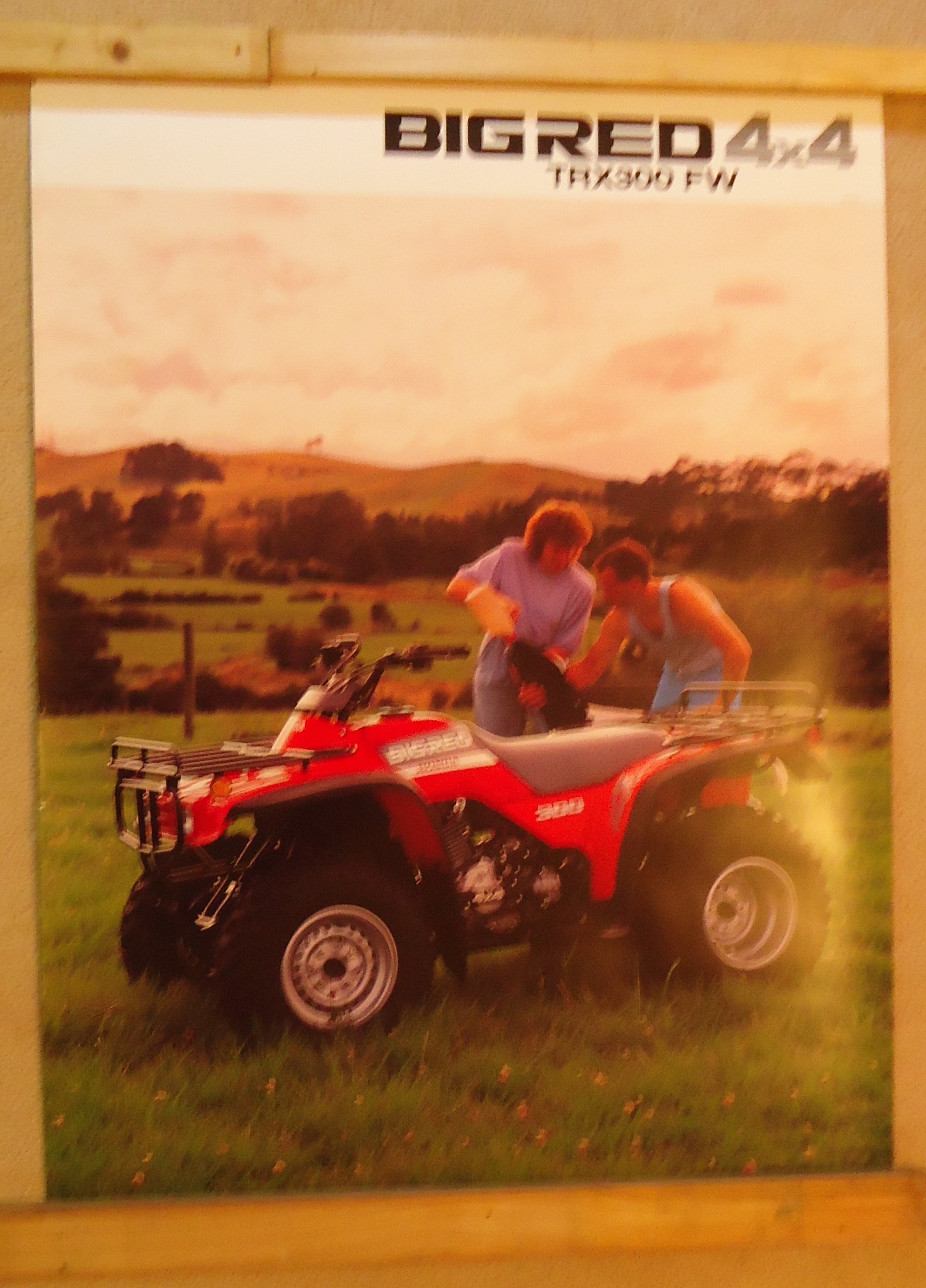 (image for) Motorcycle Poster - Honda Big Red